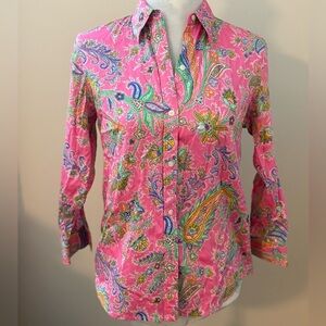 Beautiful Lauren Ralph Lauren Vibrant Paisley Women's Top